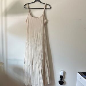 Old Navy Elegant Cream Maxi Dress